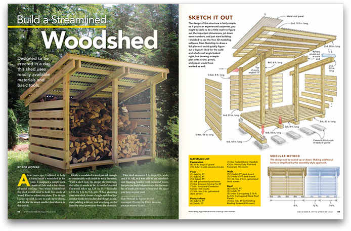 建造一个流线型的木棚