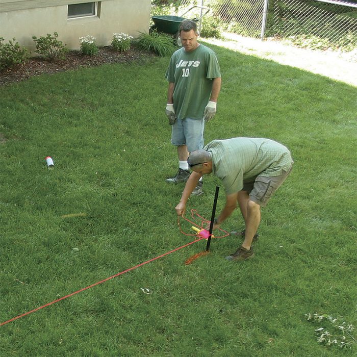 String the centerline.