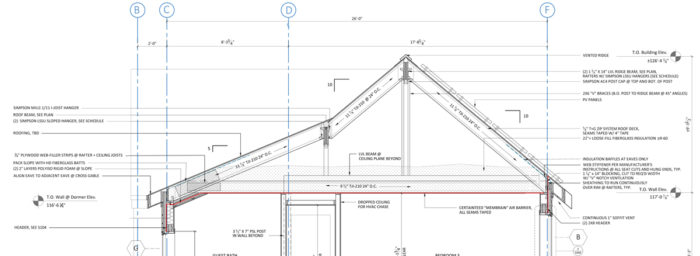 ProHOME roof framing section