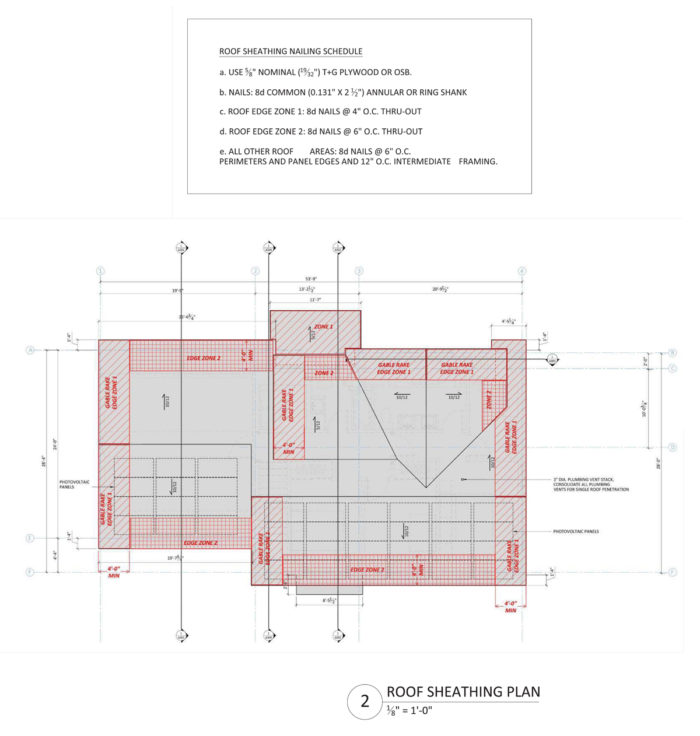 ProHOME roof sheathing plan