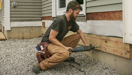 attaching a deck to a wall